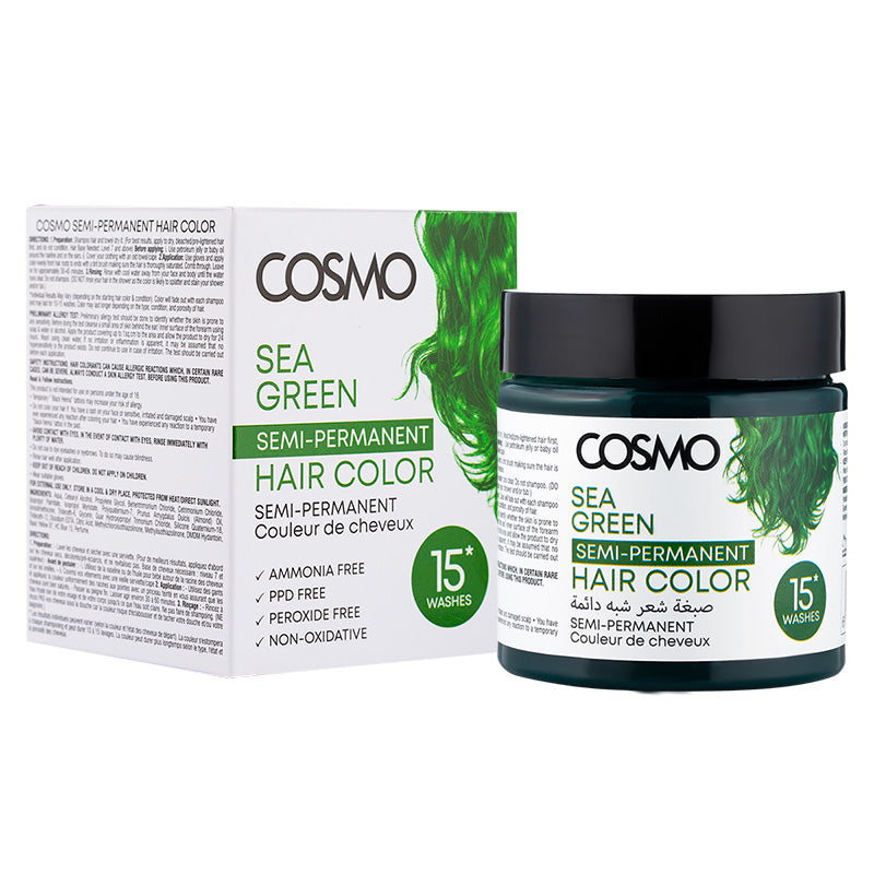 Semi-Permanent Hair Color Sea Green